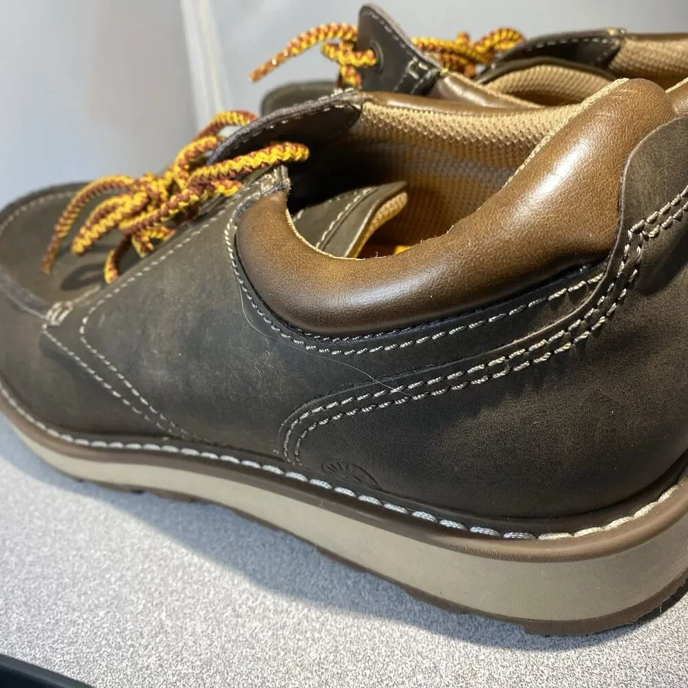 Men 9.5 Earth Spirit Shoes Brown Tie Up Casual Or Dress Emery Gelron Cushion